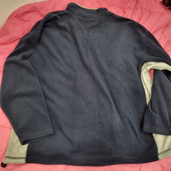 BUNDLE Perry Ellis America Active size XL Fleece Pullover Navy Blue with Gray - Picture 3 of 10